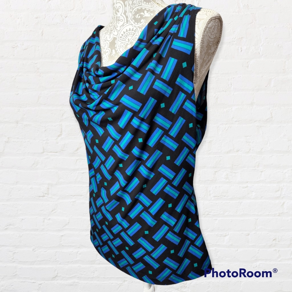 Calvin Klein sleeveless cowl neck blouse size medium